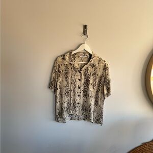 & other stories small Stockholm Atelier Snake Print Shirt
